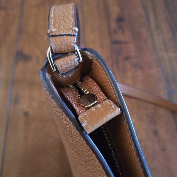 Kate Spade Leila Top Zip Shoulder Crossbody bag Pebble Leather Gingerbread Brown - Picture 15 of 15